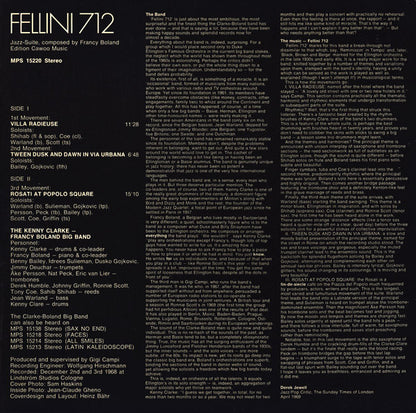 Clarke-Boland Big Band : Fellini 712 (LP, Album)