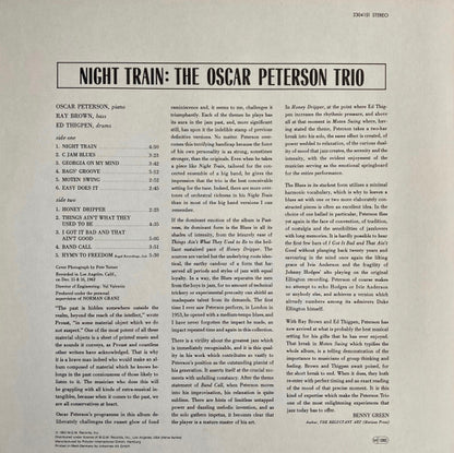 The Oscar Peterson Trio : Night Train (LP, Album, RE)