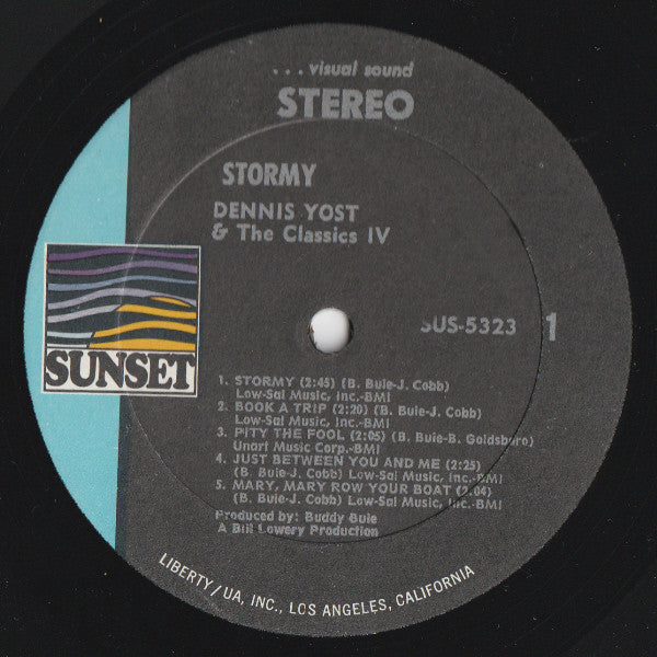 Dennis Yost & The Classics IV : Stormy (LP, Comp, All)