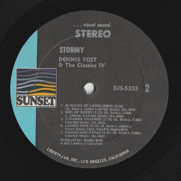 Dennis Yost & The Classics IV : Stormy (LP, Comp, All)