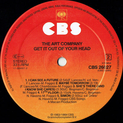 The Art Company : Get It Out Of Your Head (LP, Album)