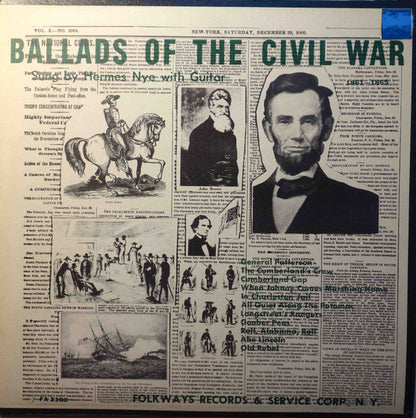 Hermes Nye : Ballads Of The Civil War, Vol. 2 (10", Album)