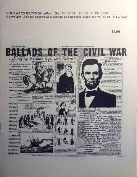 Hermes Nye : Ballads Of The Civil War, Vol. 2 (10", Album)