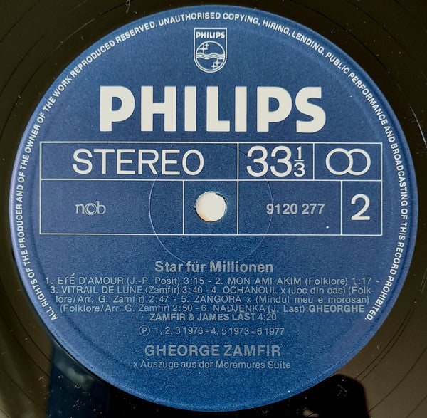 Gheorghe Zamfir : Star Für Millionen (LP, Comp)