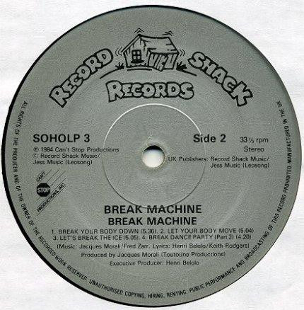 Break Machine : Break Machine (LP, Album)