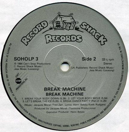 Break Machine : Break Machine (LP, Album)