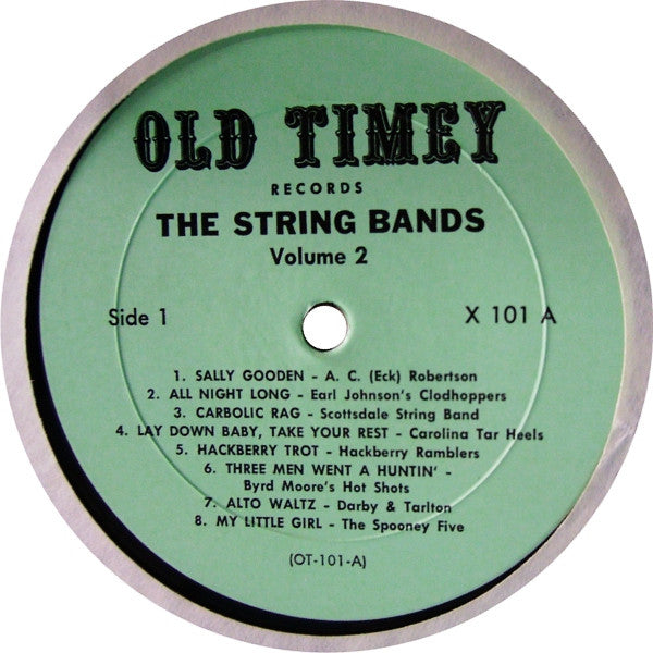Various : Old Time Southern Dance Music : The String Bands Vol 2 (LP, Comp, RP)