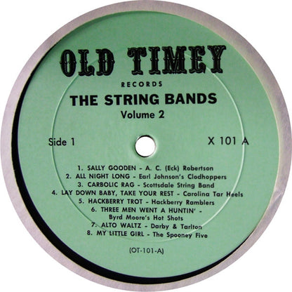 Various : Old Time Southern Dance Music : The String Bands Vol 2 (LP, Comp, RP)