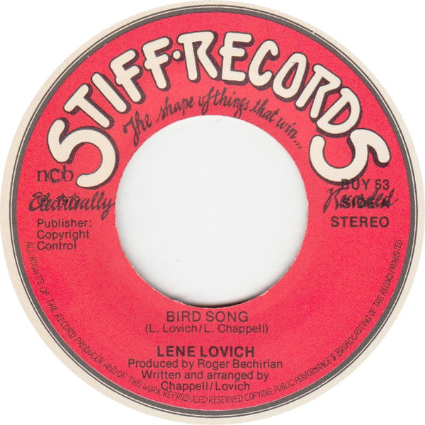 Lene Lovich : Bird Song (7", Single)