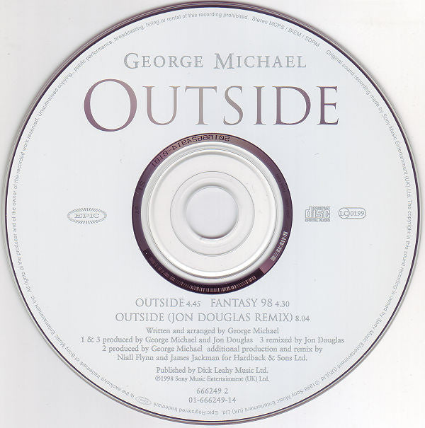 George Michael : Outside (CD, Maxi, J-c)