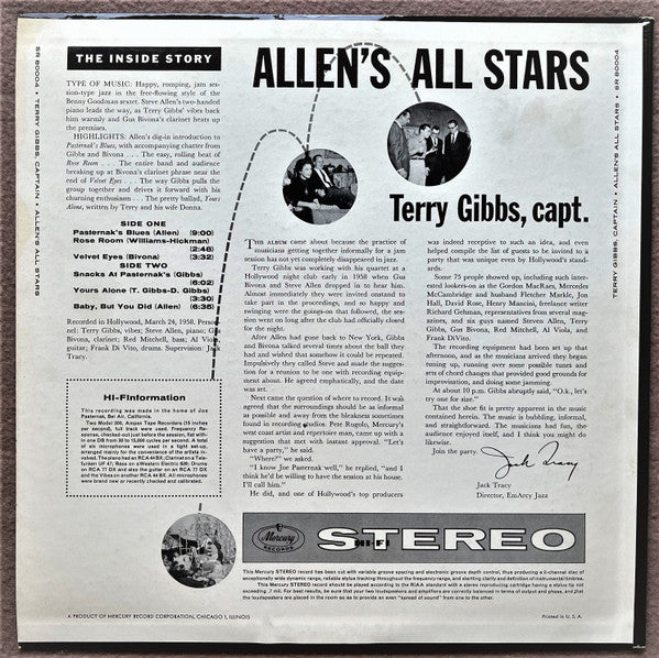 Allen's All Stars : Terry Gibbs, Captain (LP, Album)