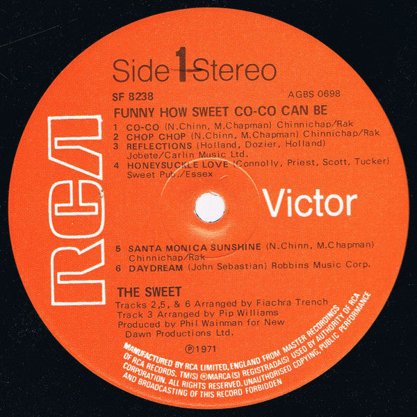 The Sweet : Funny How Sweet Co-Co Can Be (LP, Album)