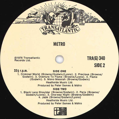 Metro (6) : Metro (LP, Album, Gat)