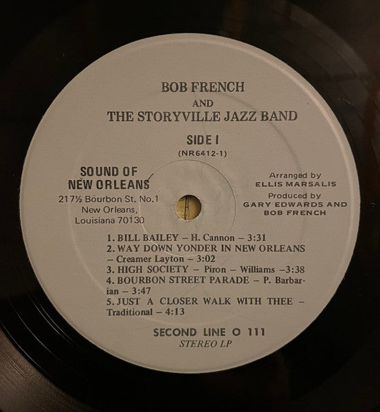 Bob French : And The Original Storyville Jazz Band At Tradition Hall (LP)