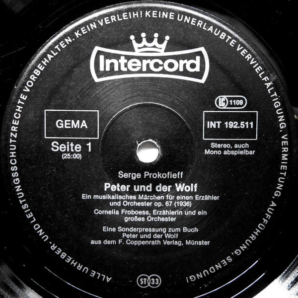 Sergei Prokofiev / Robert Schumann : Peter Und Der Wolf / Kinderszenen (LP, Son)