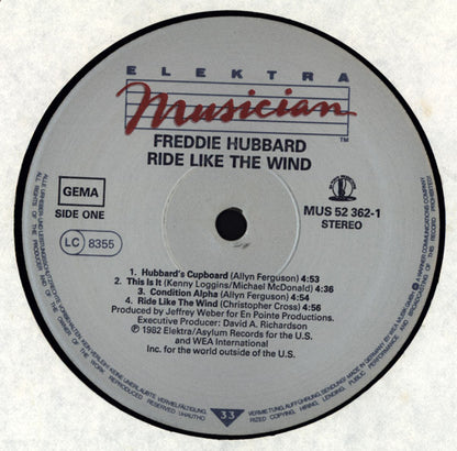 Freddie Hubbard : Ride Like The Wind (LP, Album)