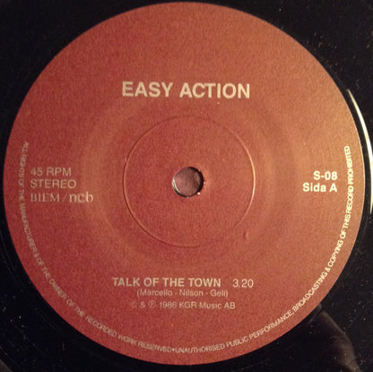 Easy Action : Talk Of The Town (7", Single)