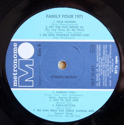 Family Four (2) : Family Four 1971 (LP, Album)