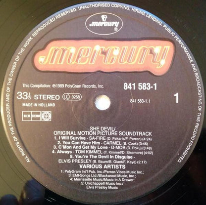 Various : She-Devil - Original Motion Picture Soundtrack (LP, Album)