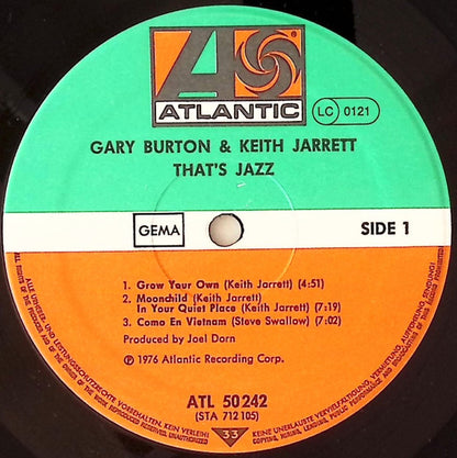 Gary Burton & Keith Jarrett : Gary Burton & Keith Jarrett (LP, Album, RE, Gat)