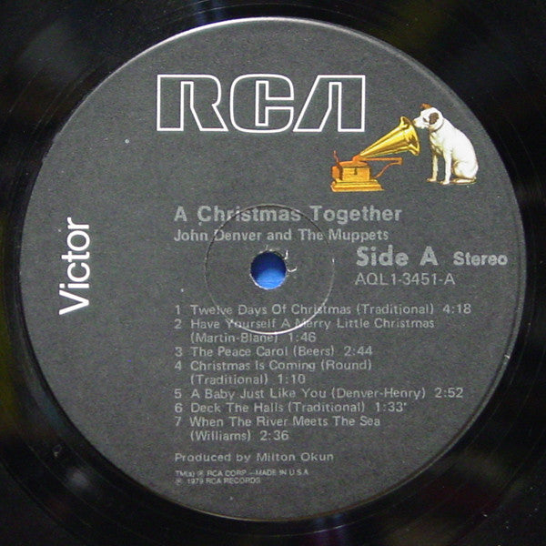 John Denver And The Muppets : A Christmas Together (LP, Album, Gat)