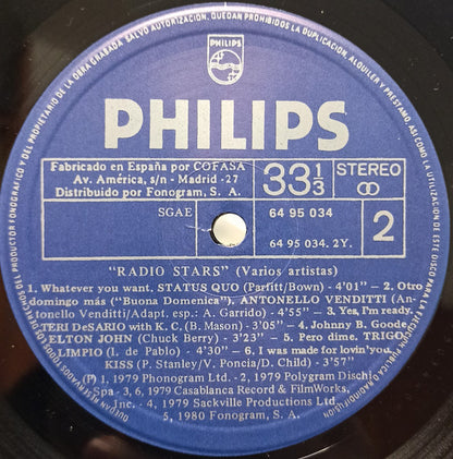Various : Radio Stars (LP, Comp)