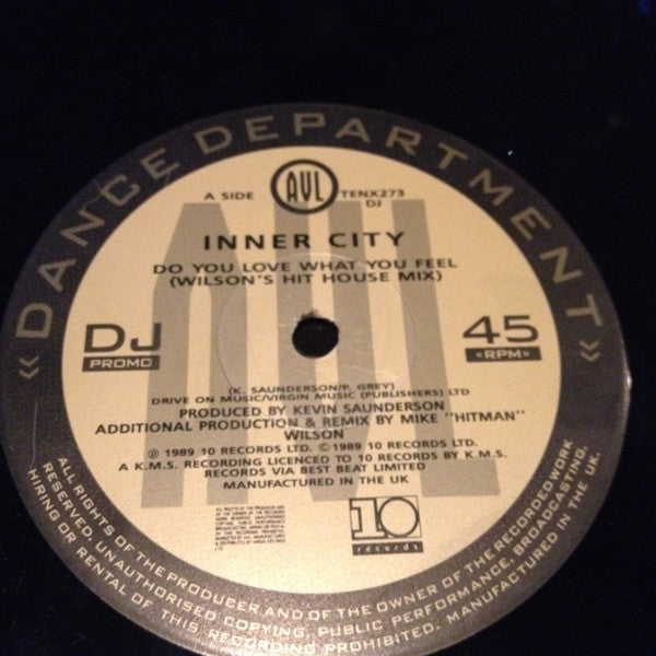 Inner City : Do You Love What You Feel (12", Promo)