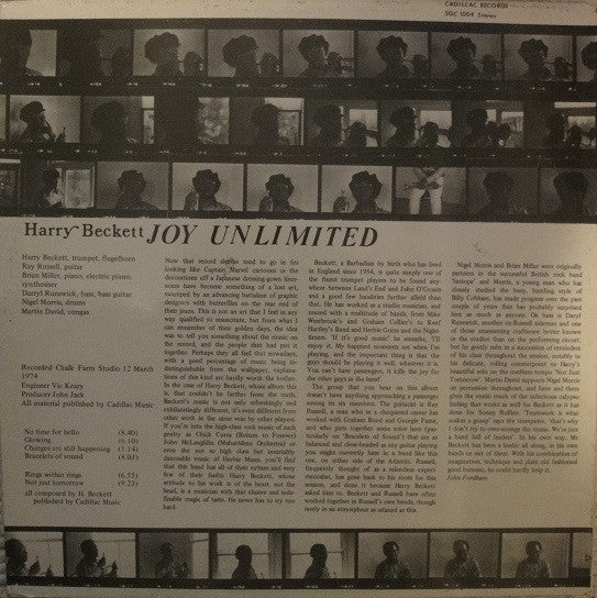 Harry Beckett : Joy Unlimited (LP, Album)