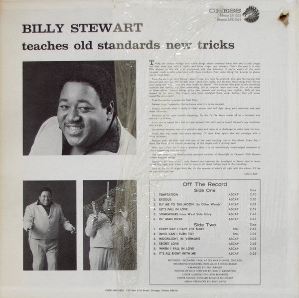 Billy Stewart : Billy Stewart Teaches Old Standards New Tricks (LP, Album, Mono)