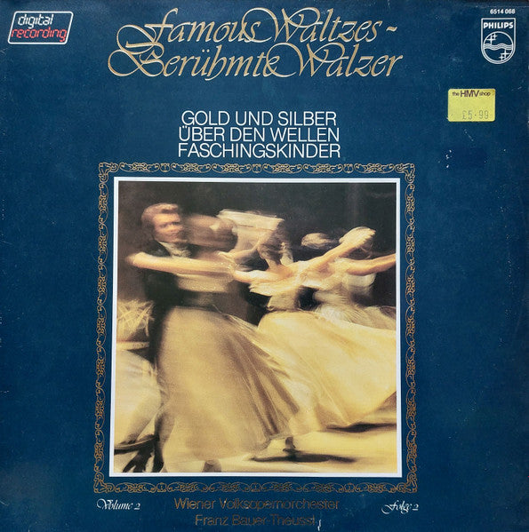 Wiener Volksopernorchester, Franz Bauer-Theussl : Famous Waltzes - Berühmte Walzer, Volume 2 (LP, Comp)