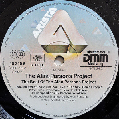 The Alan Parsons Project : The Best Of The Alan Parsons Project (LP, Comp, Club, Gat)