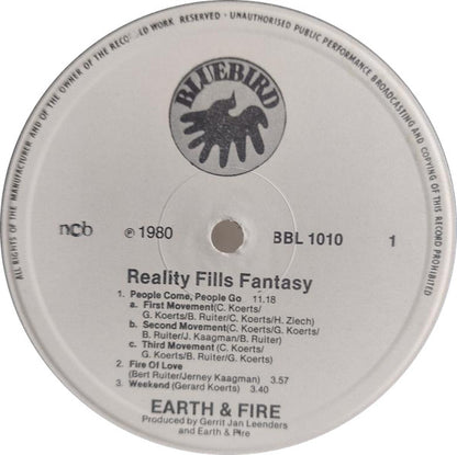 Earth And Fire : Reality Fills Fantasy (LP, Album, RE)