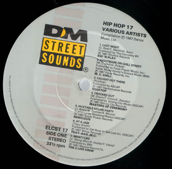 Various : Street Sounds Hip Hop 17 (LP, Comp, Mixed)