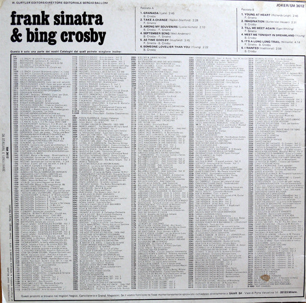 Frank Sinatra & Bing Crosby : Frank Sinatra & Bing Crosby (LP, Comp)
