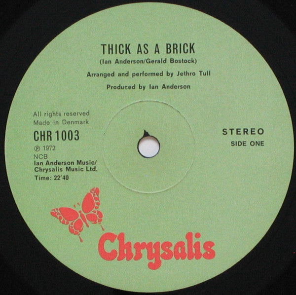 Jethro Tull : Thick As A Brick (LP, Album)