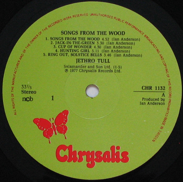 Jethro Tull : Songs From The Wood (LP, Album)