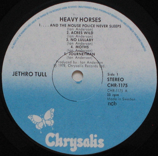 Jethro Tull : Heavy Horses (LP, Album)