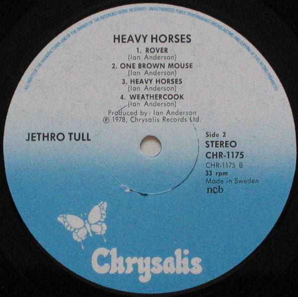 Jethro Tull : Heavy Horses (LP, Album)