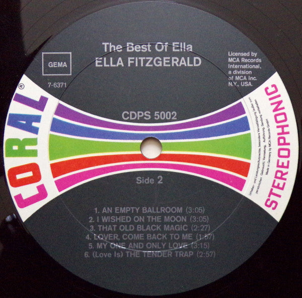 Ella Fitzgerald : The Best Of (LP, Comp)