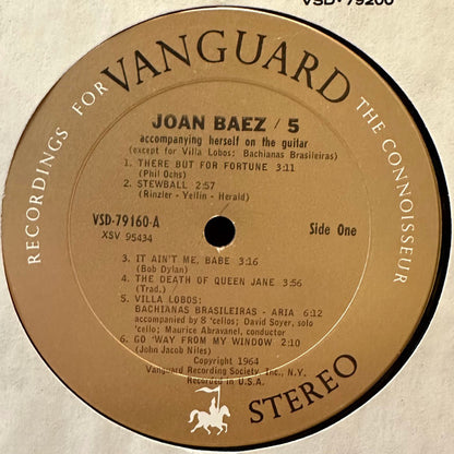 Joan Baez : 5 (LP, Album, RE)