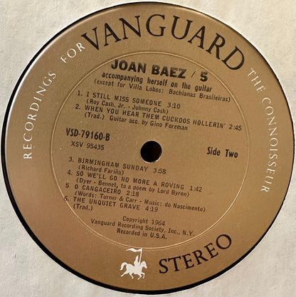 Joan Baez : 5 (LP, Album, RE)