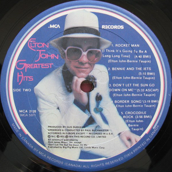 Elton John : Greatest Hits (LP, Comp)