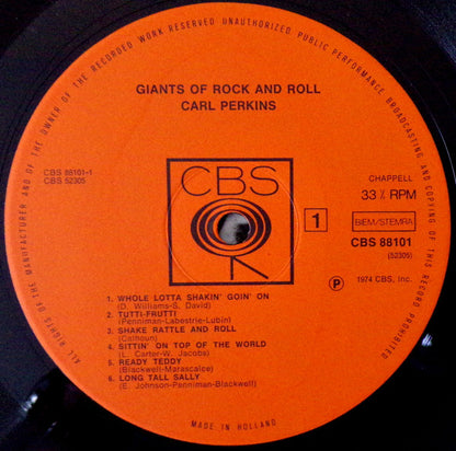 Carl Perkins, Screamin' Jay Hawkins : Giants Of Rock And Roll (2xLP, Comp)