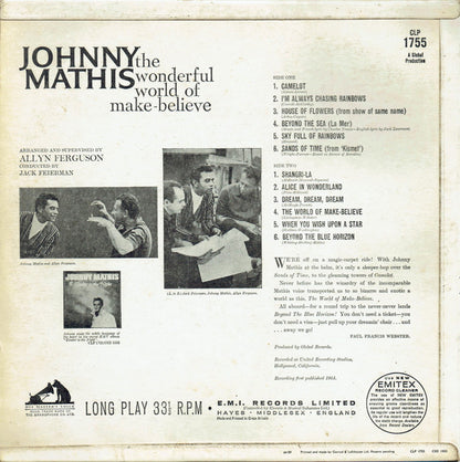 Johnny Mathis : The Wonderful World Of Make Believe (LP, Mono)