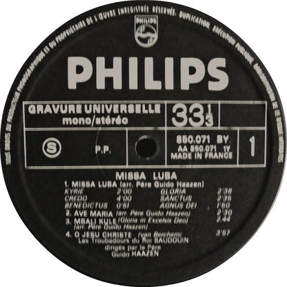 Les Troubadours Du Roi Baudouin : Missa Luba - Messe Des Savanes (De La Bande Originale Du Film "If..." "Sanctus") (LP, Album)