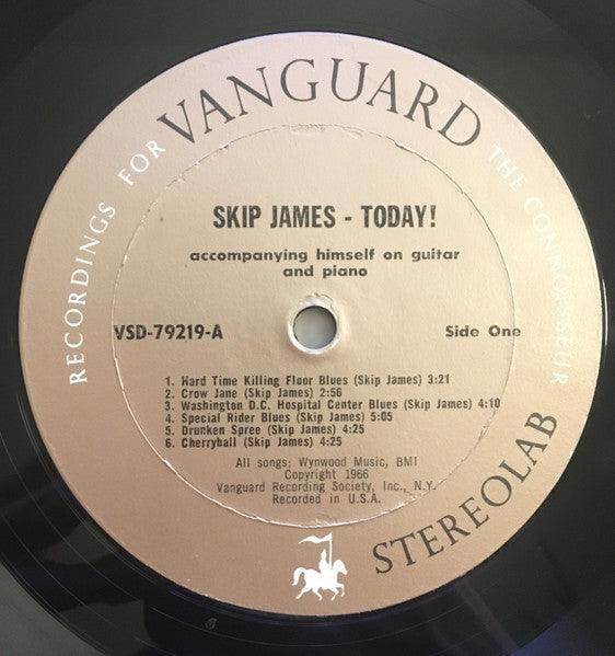 Skip James : Skip James Today! (LP, Album, RP, Ste)