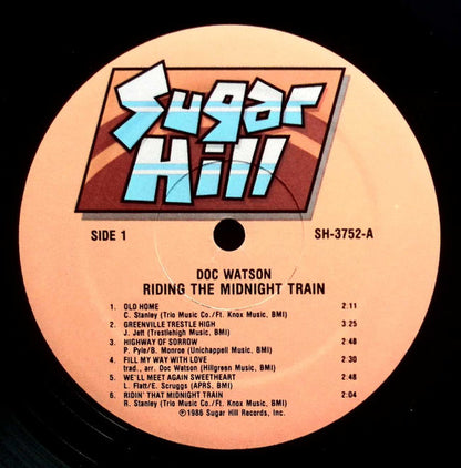 Doc Watson : Riding The Midnight Train (LP, Album, RE)