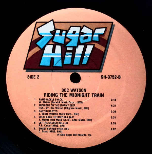 Doc Watson : Riding The Midnight Train (LP, Album, RE)