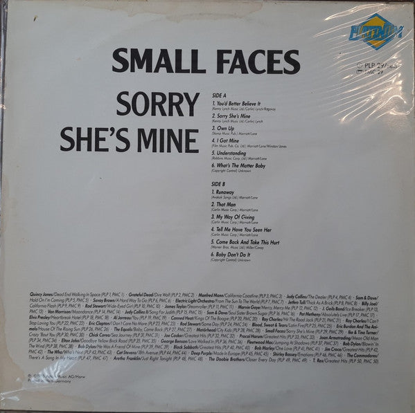 Small Faces : Sorry She's Mine (LP, Comp)