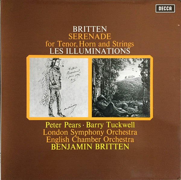 Benjamin Britten / Peter Pears, Barry Tuckwell, London Symphony Orchestra, English Chamber Orchestra, Benjamin Britten : Serenade For Tenor, Horn And Strings / Les Illuminations (LP, Album)